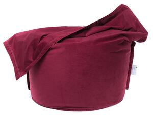 Pouf cuscino sacco in tessuto velluto velour sfoderabile