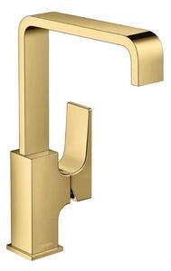 Hansgrohe Metropol - Miscelatore da lavabo, con sistema di scarico Push-Open, color oro lucido 32511990
