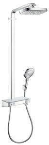 Hansgrohe Raindance Select E - Set doccia Showerpipe 300 con termostato, 2 getti, EcoSmart 9 l/min, cromato 27283000