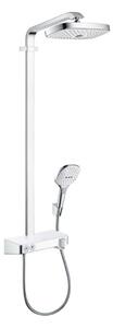 Hansgrohe Raindance Select E - Set doccia termostatico ShowerTablet, 300 mm, 2 getti, bianco/cromato 27126400