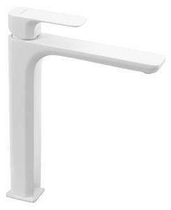 Sapho Spy - Miscelatore verticale da lavabo senza sistema di scarico, bianco opaco PY07/14