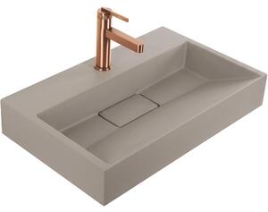 Lavabo in conglomerato Rea GOYA TAUPE 60CM