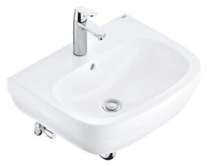 Grohe Euro Ceramic - Set lavabo 600 mm e miscelatore Eurosmart Cosmopolitan con sistema di scarico, bianco alpino/cromo 39642000