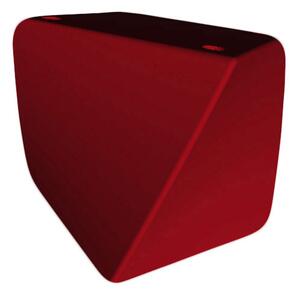 Pouf da Giardino 45x45 cm in Resina Arkema Twisty Pouf Ruby
