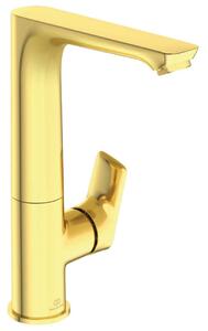 Ideal Standard Connect Air - Miscelatore da lavabo Slim con braccio di erogazione girevole, Brushed Gold A7023A2