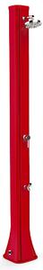 Doccia Solare da Giardino 40L Miscelatore e Lavapiedi Arkema Big Happy Five Ruby