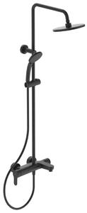 Ideal Standard Cerafine O - Set doccia con miscelatore per vasca da bagno, 200 mm, getto singolo, nero BC525XG