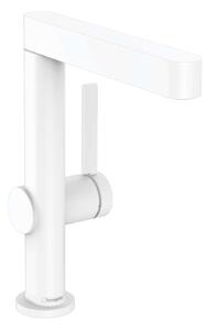 Hansgrohe Finoris - Miscelatore da lavabo 230, con sistema di scarico Push-Open a braccio di erogazione girevole, bianco opaco 76060700