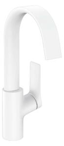 Hansgrohe Vivenis - Miscelatore da lavabo 210, con sistema di scarico e braccio di erogazione girevole, EcoSmart, bianco opaco 75030700