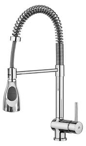 Paffoni Stick - Miscelatore da lavello con braccio di erogazione flessibile, cromo SK177CR
