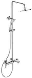 Ideal Standard Cerafine O - Set doccia con miscelatore per vasca da bagno, diametro 200 mm, getto singolo, cromo BC525AA