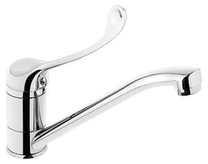Rubinetto da cucina Aquanello Medic con leva lunga, finitura cromata, modello CR-1007-MD