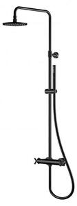 Steinberg 250 - Set doccia termostatico, diametro 200 mm, nero opaco 250 2721 S
