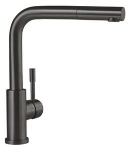 Villeroy & Boch Steel Shower - Miscelatore da lavello con bocca di erogazione estraibile, antracite 96970105