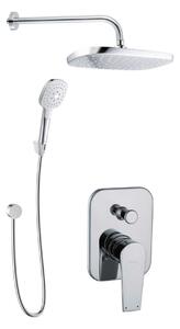 Kielle Harmonia - Set doccia con miscelatore ad incasso a 2 utenze, con accessori e corpo incasso, cromo 20623SP30