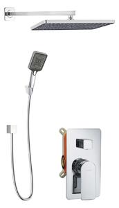 Kielle Vega - Set doccia con miscelatore ad incasso a 2 utenze, con accessori e corpo incasso, cromo 20618SP30