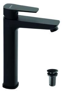 Novaservis Metalia 58 - Miscelatore da lavabo, con sistema di scarico, nero 58503,5