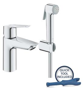 Grohe QuickFix Start - Miscelatore da lavabo con doccetta bidet, cromo 23123003