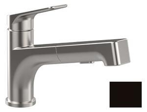 Villeroy & Boch Junis Shower - Miscelatore da lavello con doccetta estraibile, nero opaco 92810006