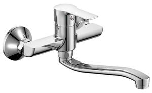 Bruckner Baron - Miscelatore per lavabo con braccio di erogazione girevole, cromo 612.015.1