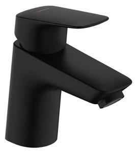 Hansgrohe Logis - Miscelatore da lavabo, con sistema di scarico, EcoSmart, nero opaco 71170670