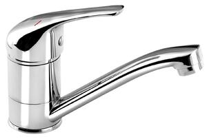 Bruckner Hoffer - Miscelatore per lavabo con braccio di erogazione girevole, cromo 424.001.1