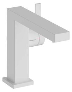 Hansgrohe Tecturis E - Miscelatore da lavabo, con sistema di scarico, CoolStart, EcoSmart, bianco opaco 73023700