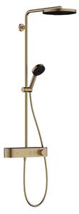 Hansgrohe Pulsify S - Set doccia termostatico, diametro 26 cm, 3 getti, bronzo spazzolato 24220140