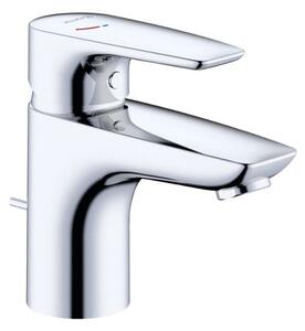 Kludi Pure&Solid - Miscelatore da lavabo, con sistema di scarico, EcoPlus, cromo 343880575WR4