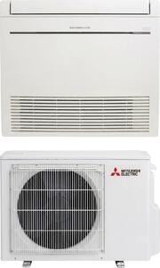 MITSUBISHI Climatizzatore a Console 12000 Btu Inverter Monosplit Condizionatore con Pompa di Calore Classe A++/A+ Gas R32 (Unit Interna + Unit Es
