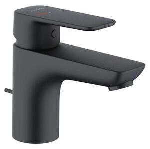 Kludi Pure&Style - Miscelatore da lavabo, con sistema di scarico, EcoPlus, nero opaco 403883975