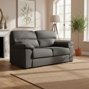 DecHome Divano 3 Posti Moderno in Tessuto Antimacchia Dimensioni 211x92x98 cm colore Antracite - Alenda