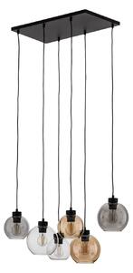Lampada a sospensione TK Lighting, Cubus, dimmerabile, Multicolore, Soggiorno, Vetro, Moderno