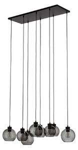 Lampada a sospensione TK Lighting, Cubus, dimmerabile, Grigio, Soggiorno, Vetro, Moderno