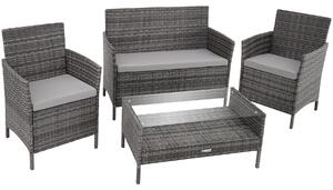 TecTake GmbH 403691 set da giardino in rattan madeira