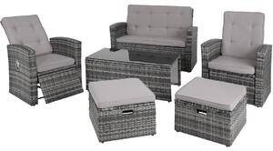 TecTake GmbH 404304 salottino in rattan bari