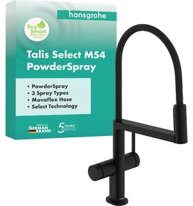 Hansgrohe Talis select M54 PowderSpray nero miscelatore per lavabo a leva 72861670