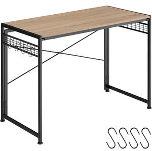 Tectake scrivania paterson pieghevole 102 x 51 x 77 cm