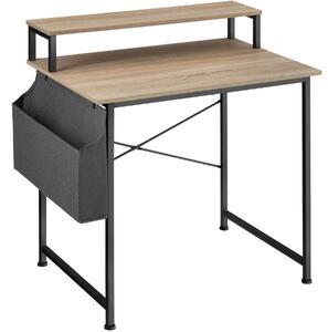 TecTake GmbH 404663 scrivania con ripiano e sacca in tessuto