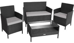 TecTake GmbH 405095 set da giardino in rattan madeira