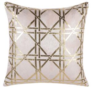 Set di 2 cuscini decorativi Motivo geometrico diamante rosa 45 x 45 cm stampa Accessori decorativi glamour Beliani
