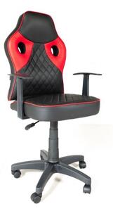 Poltrona ufficio gaming nero rossa Spider
