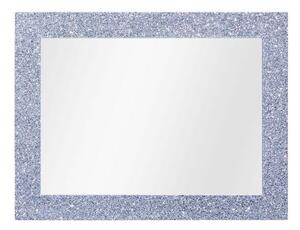 MOBILI2G - Specchiera glitter argento rettangolare- Misure: l.90 x h.148 x p.3