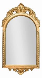 MOBILI2G - Specchiera foglia oro sagomata con cimasa - Misure: l.51 x h.93 x p.5