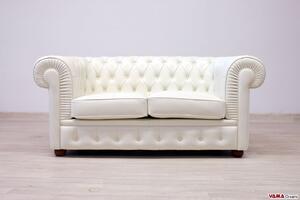 Divano Chesterfield 2 posti bianco caldo