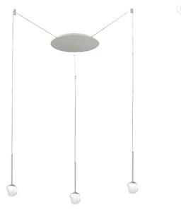 Lampadario moderno promoingross lollypop s3a wh led cct 1606lm metallo bianco metacrilato bianco - Promoingross