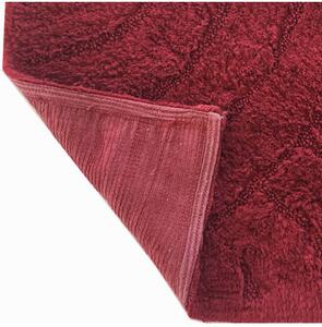 Tappeto arredo bagno Luxor 100% cotone Rosso 60x140
