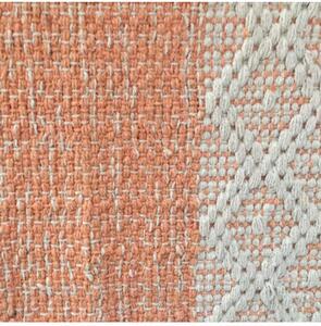 Tappeto arredo bagno Ricamo in cotone Arancio 55x170