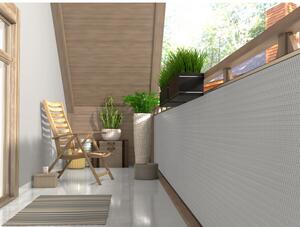 Nastro frangisole in rattan per balconi, recinti, tettoie resistente ai raggi uv RD18-beige/avorio 100x500 cm