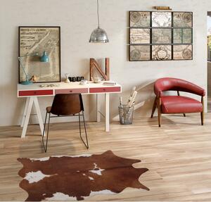 Cowhide tappeto moderno camera e soggiorno pezzato marrone, bianco